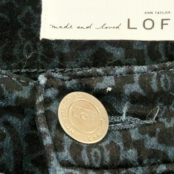 Ann Taylor LOFT Modern Skinny Floral Velvet Pants Size 26 - Picture 6 of 11